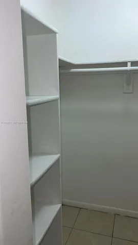 a close view of closet