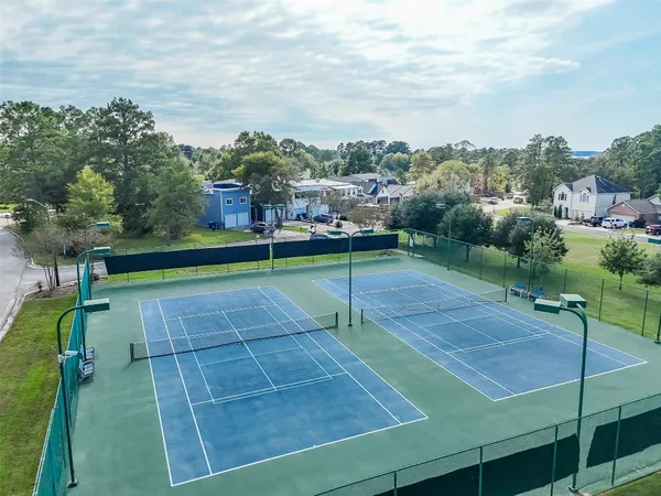 a view of a basketball court