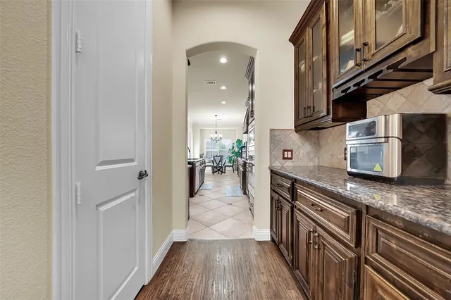 a view of a kitchen with a sink