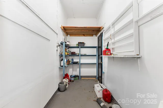 a workspace with furniture and a window