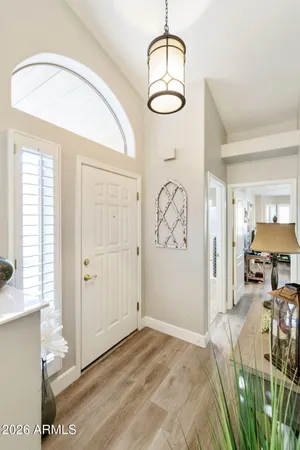 a view of front door