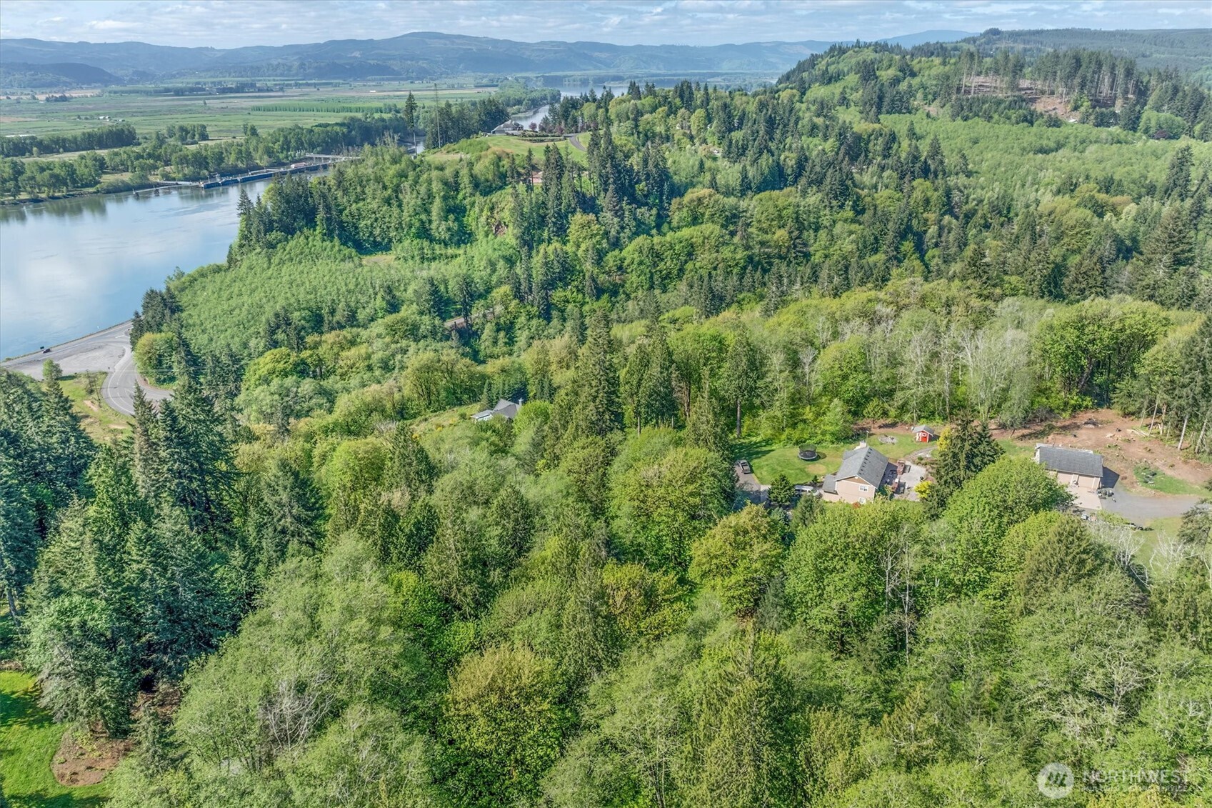 0 Mill Falls Lane Longview, WA 98632 - Photo 15 of 17 a view of a lush green forest with a lake and trees
