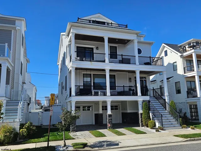 a view of a big building with many windows