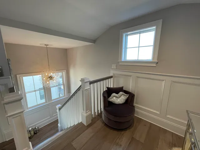 a view of a balcony with city