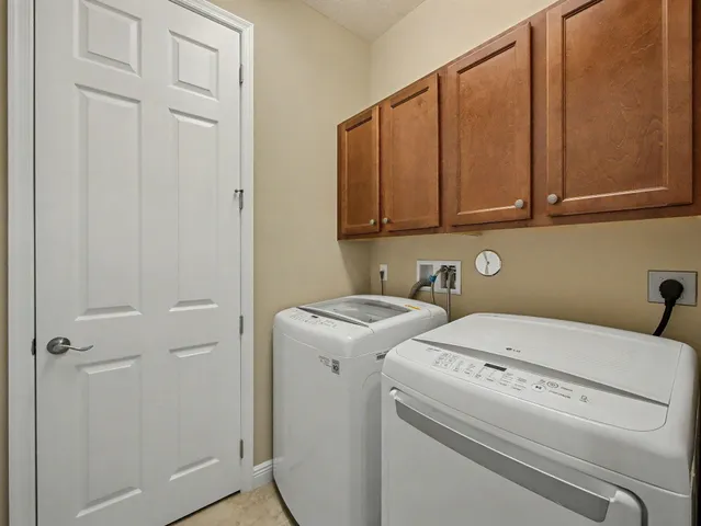 an aerial view of a building with outdoor space