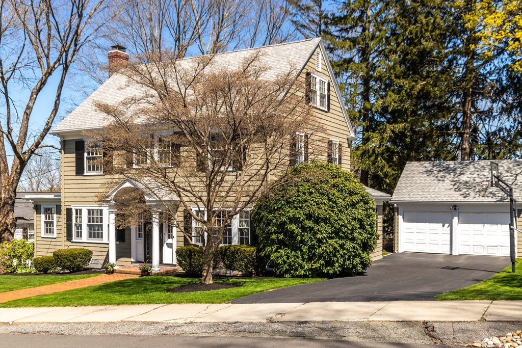 2 Plymouth Road Lexington, MA 02421 - Photo 1 of 38 a view of a white house next to a road and yard