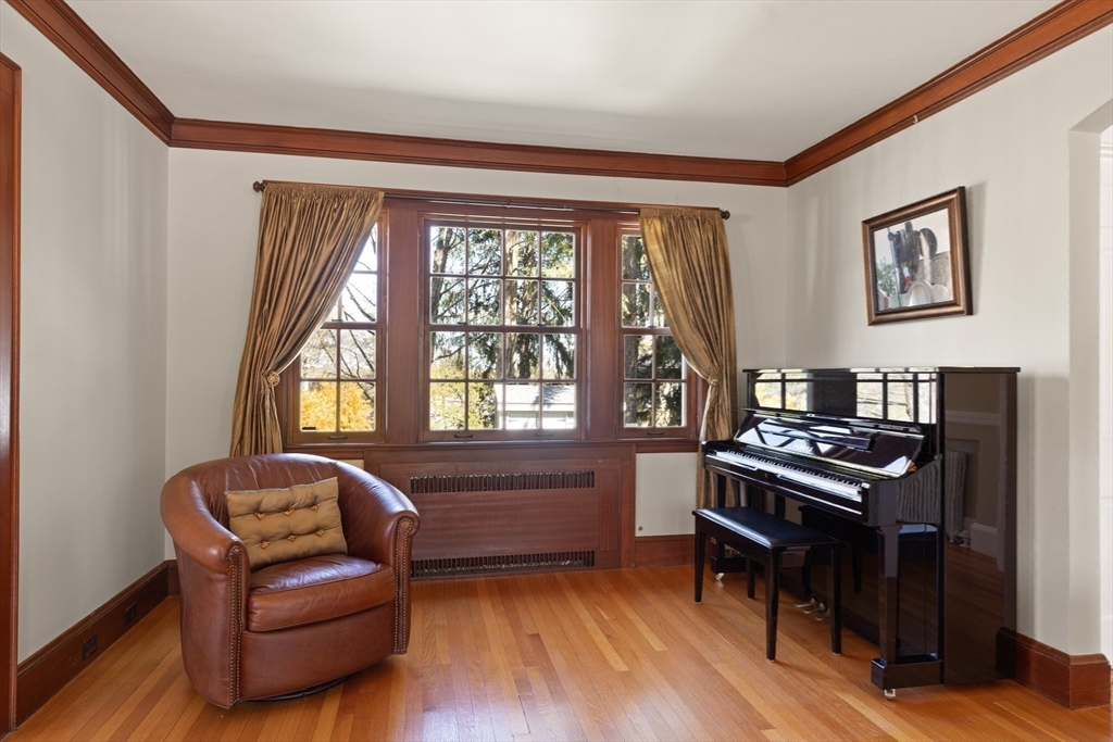 2 Plymouth Road Lexington, MA 02421 - Photo 14 of 38 a living room with furniture and a piano