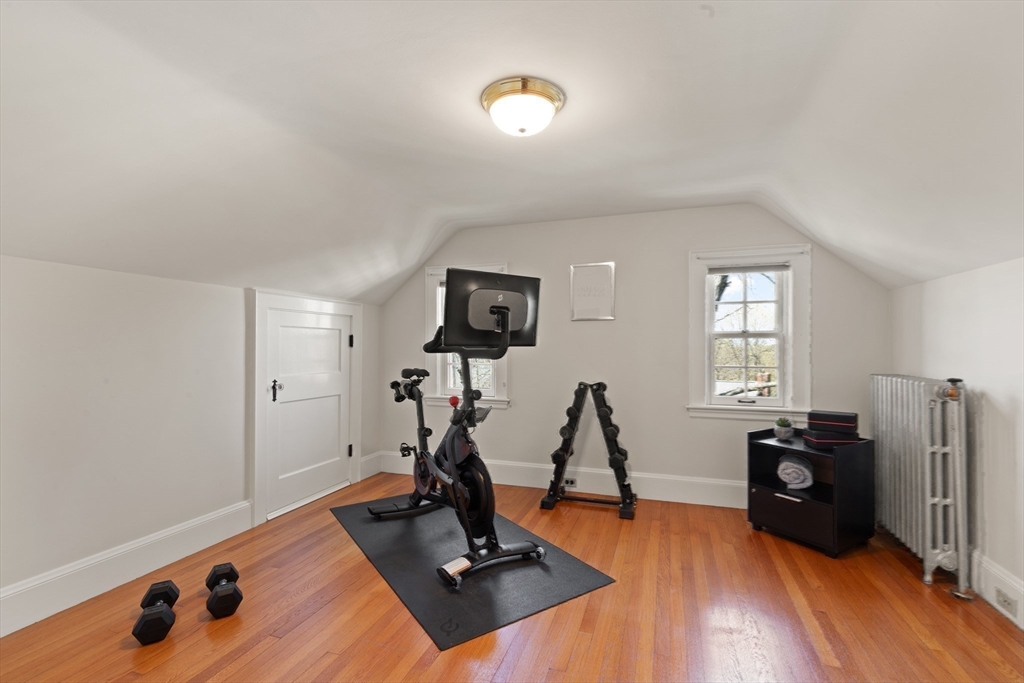 2 Plymouth Road Lexington, MA 02421 - Photo 25 of 38 a view of a room with gym equipment