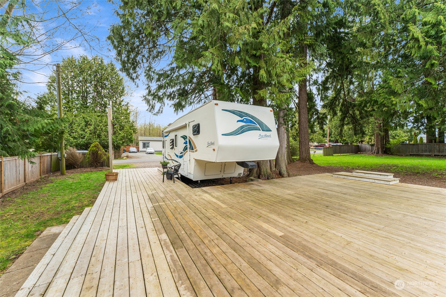4542 Decatur Drive Ferndale, WA 98248 - Photo 3 of 24 a view of outdoor space with deck and trees