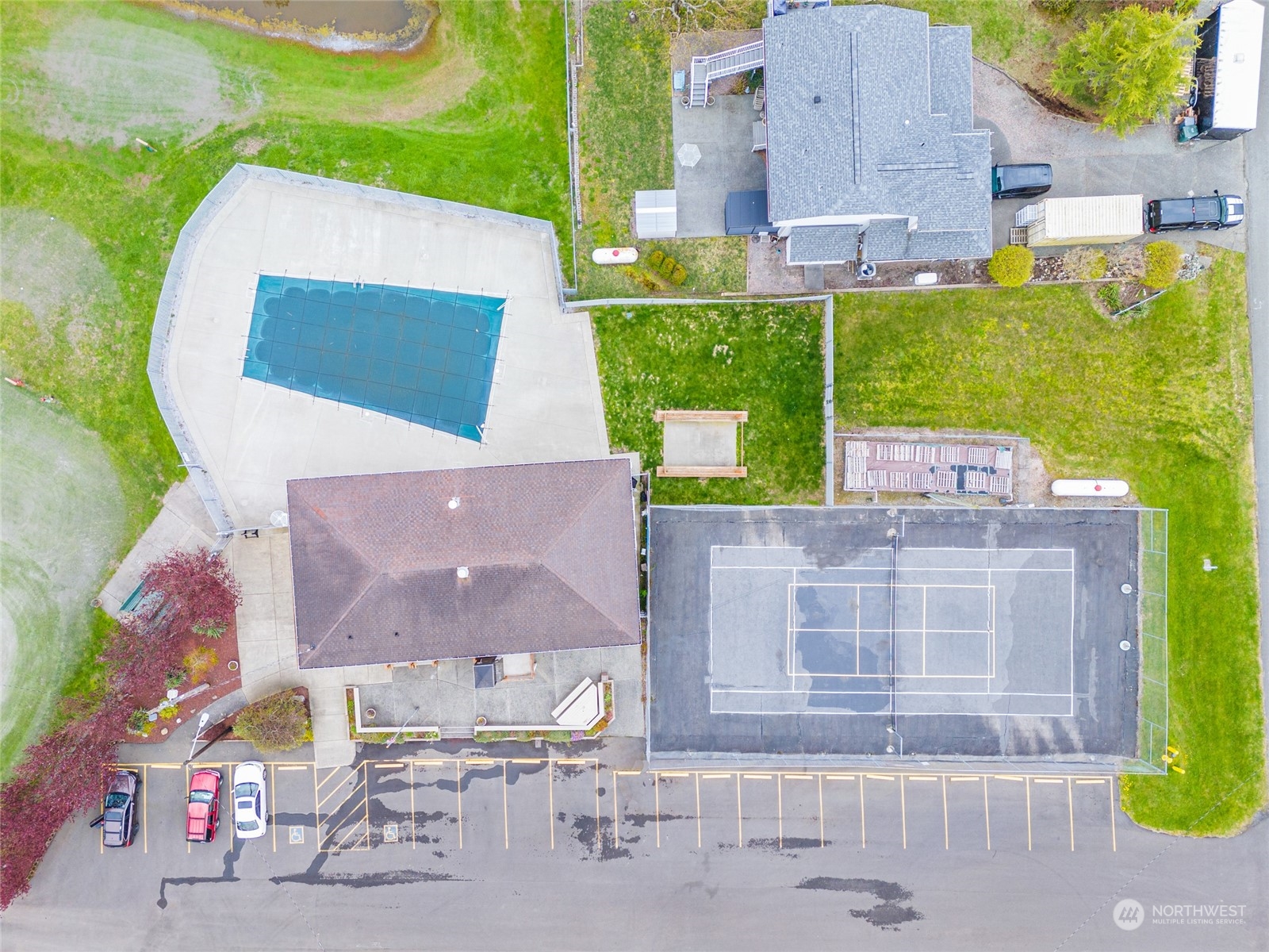 4542 Decatur Drive Ferndale, WA 98248 - Photo 9 of 24 aerial view of a house with a garden and plants