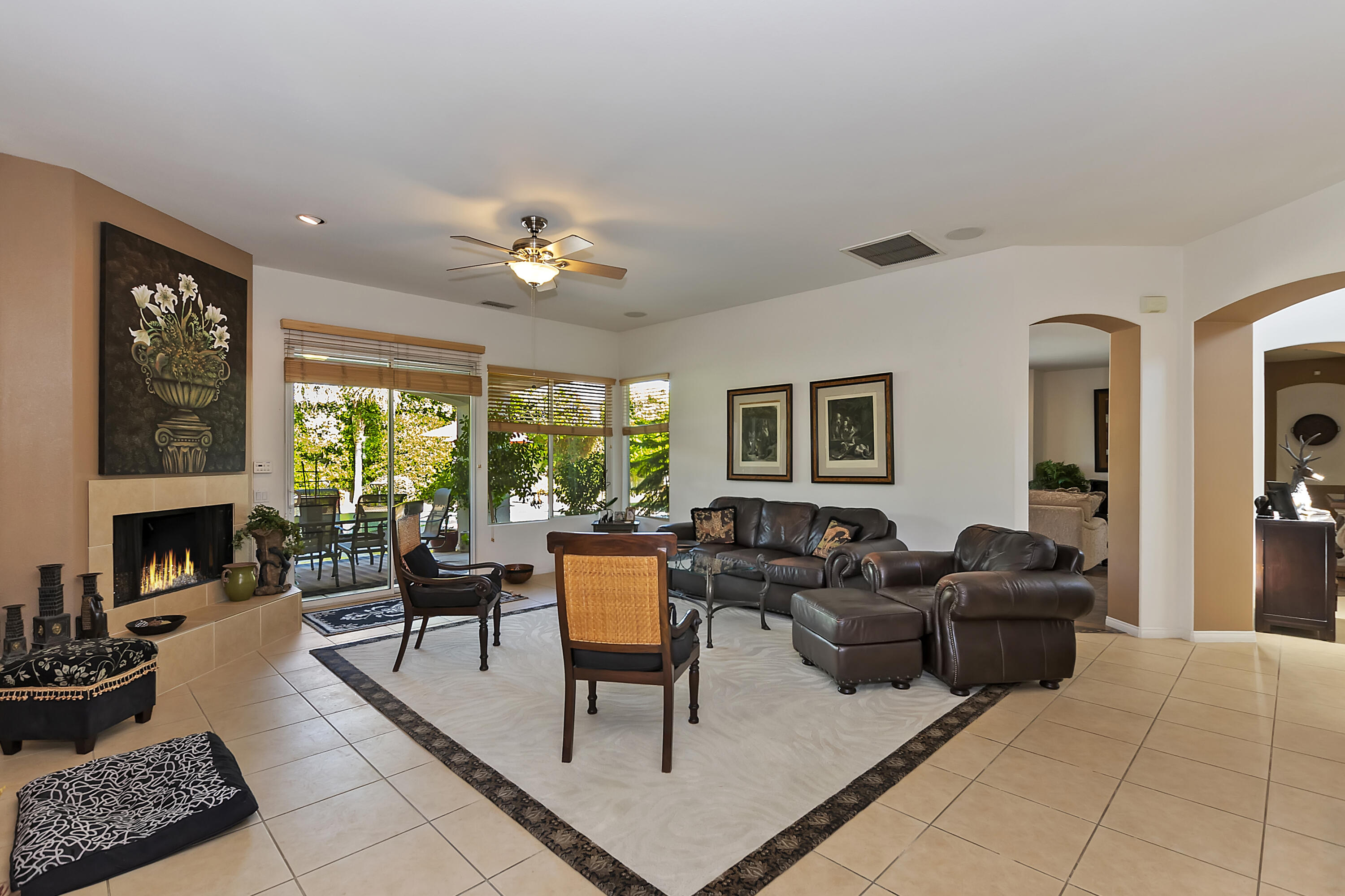 60 Victor Hugo Road Rancho Mirage, CA 92270 - Photo 16 of 44 a living room with furniture fireplace and window