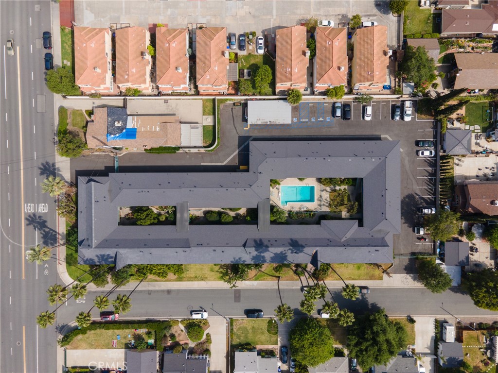 1817 Second Street Duarte, CA 91010 - Photo 19 of 20 an aerial view of a house with a swimming pool