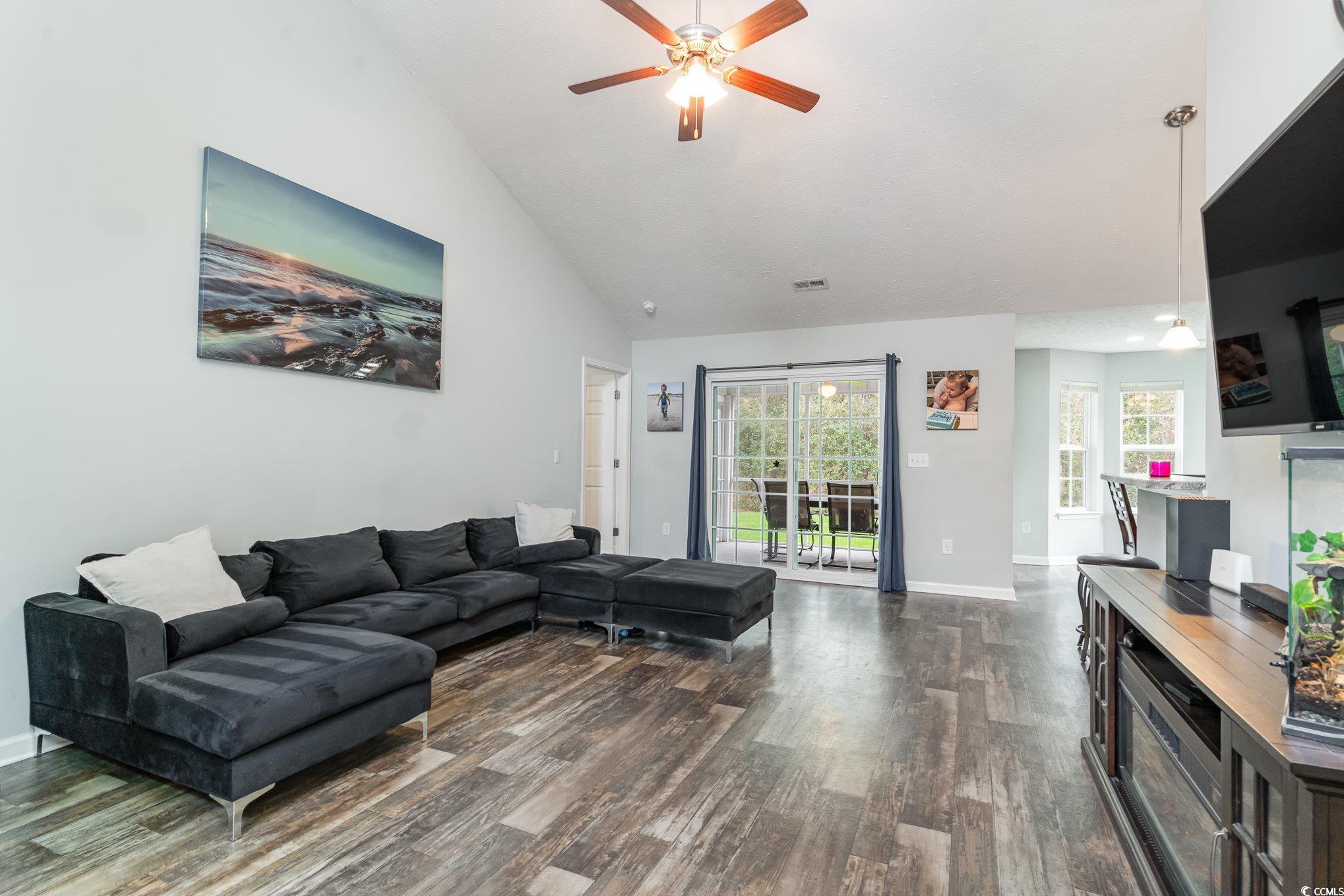 2432 Summerhaven Loop Conway, SC 29527 - Photo 7 of 40 Living room featuring high vaulted ceiling, ceilin