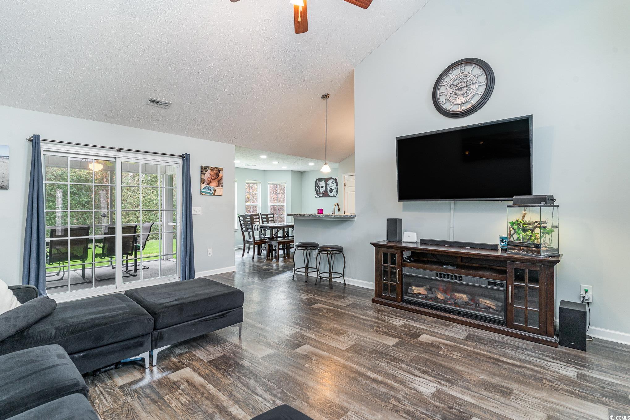 2432 Summerhaven Loop Conway, SC 29527 - Photo 8 of 40 Living room with dark hardwood / wood-style floors