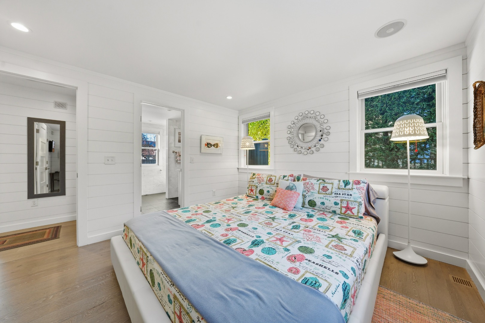 10 Pilgrim Road Nantucket, MA 02554 - Photo 21 of 65 a bed sitting in a bedroom next to a window