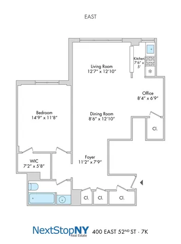 $595,000 | 400 East 52nd Street, Unit 7K | Midtown East