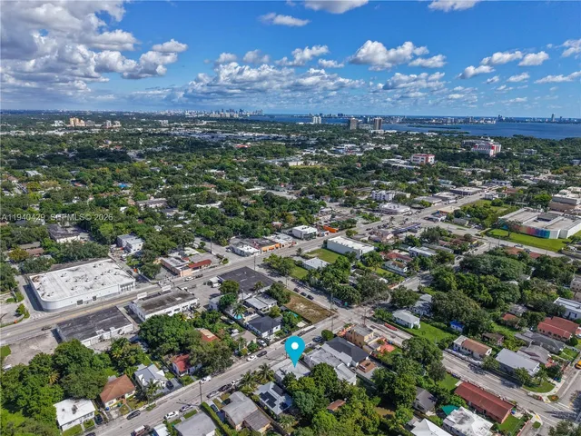 an aerial view of a city