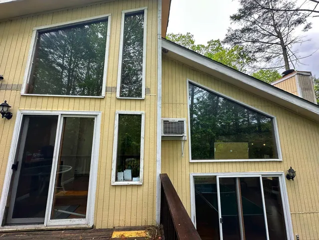 a view of a house with a window