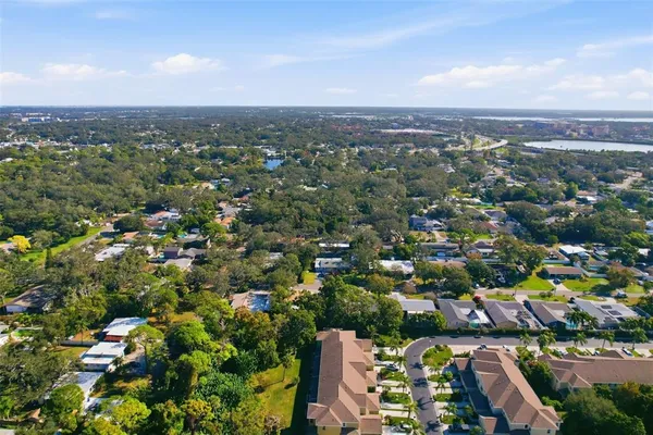 an aerial view of a city