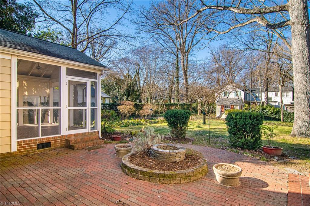 540 Arbor Road Winston-Salem, NC 27104 - Photo 26 of 30 Brick patio with fire pit