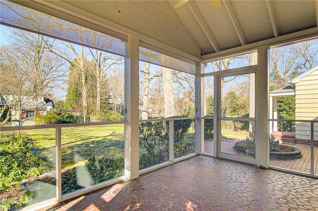 540 Arbor Road Winston-Salem, NC 27104 - Photo 27 of 30 Screened porch with tile floor