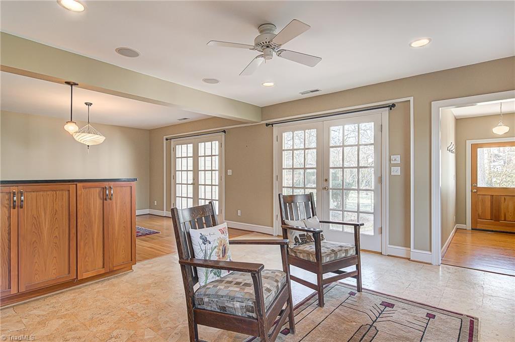 540 Arbor Road Winston-Salem, NC 27104 - Photo 9 of 30 Great room den area with cork floors