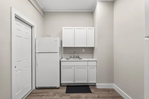 a view of a city with an ocean