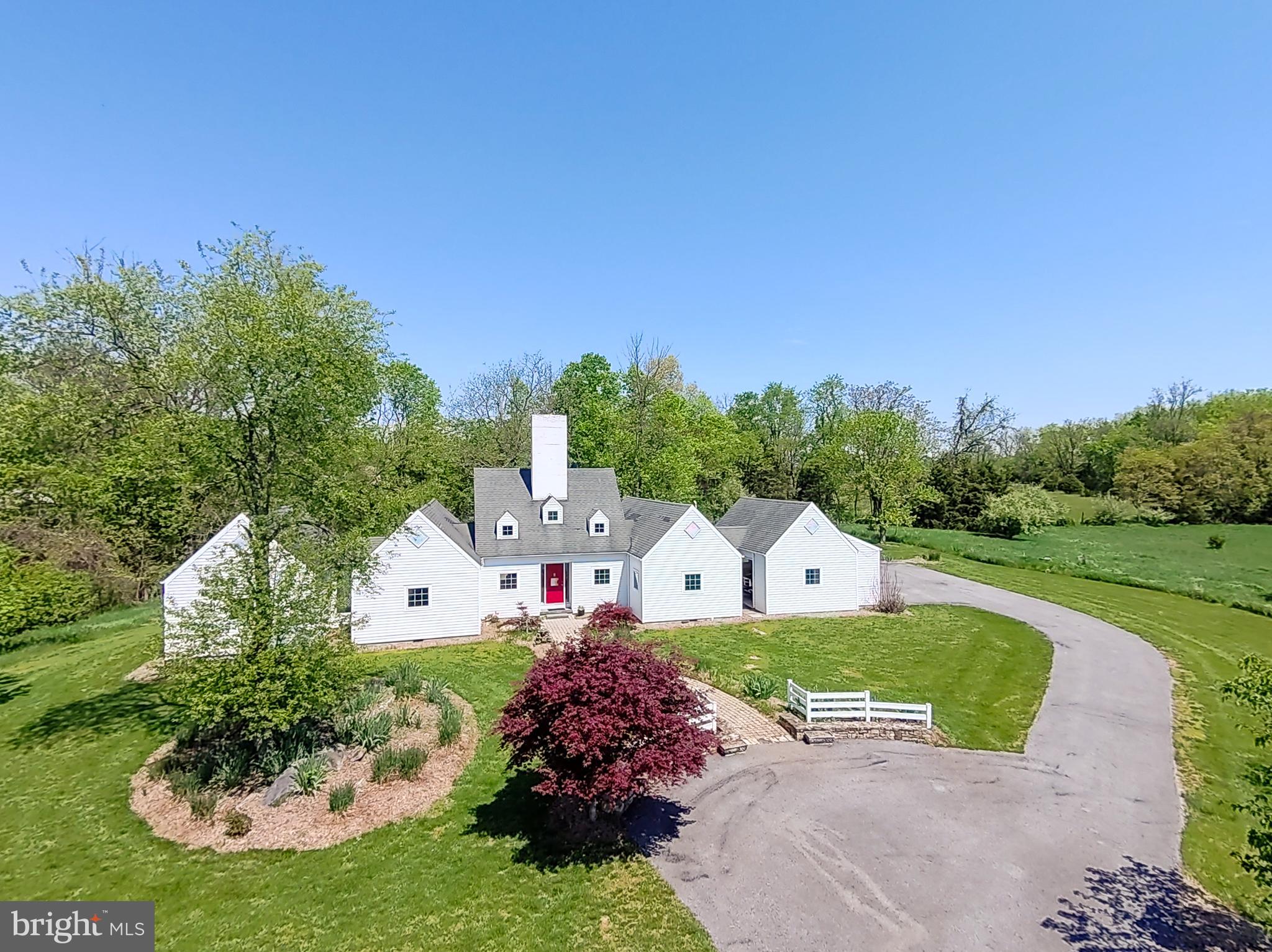447 Howard Farm Road Shepherdstown, WV 25443 - Photo 48 of 50 Arial view of front of home