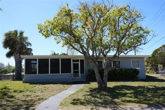 a house view with a garden space