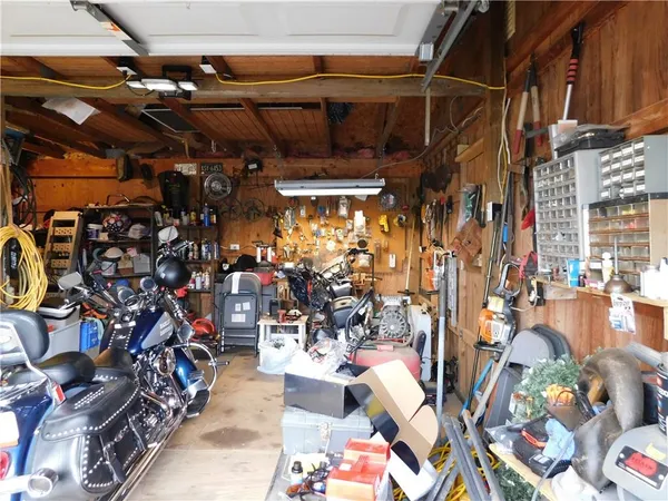 a view of a storage room with washer and dryer