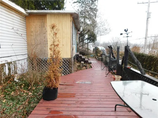a view of balcony with seating space