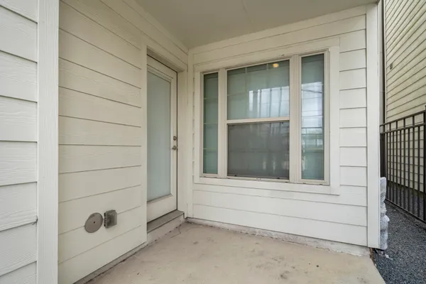 a view of front door