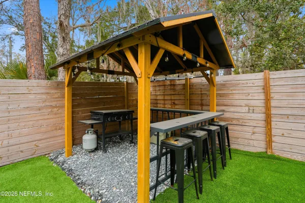 a view of outdoor space and deck