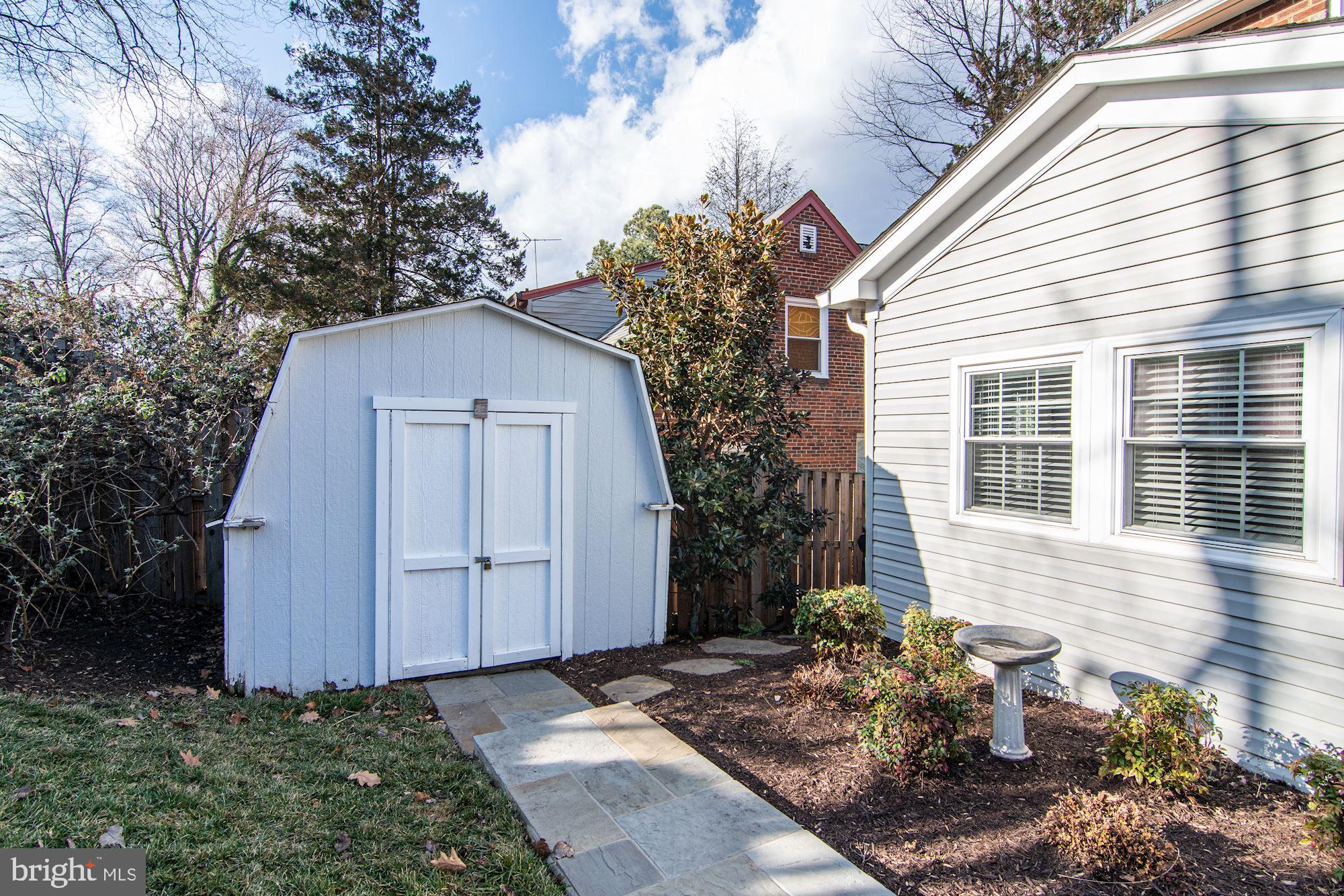 1334 Leegate Road Northwest Washington, DC 20012 - Photo 36 of 48 Storage Shed in Rear Yard