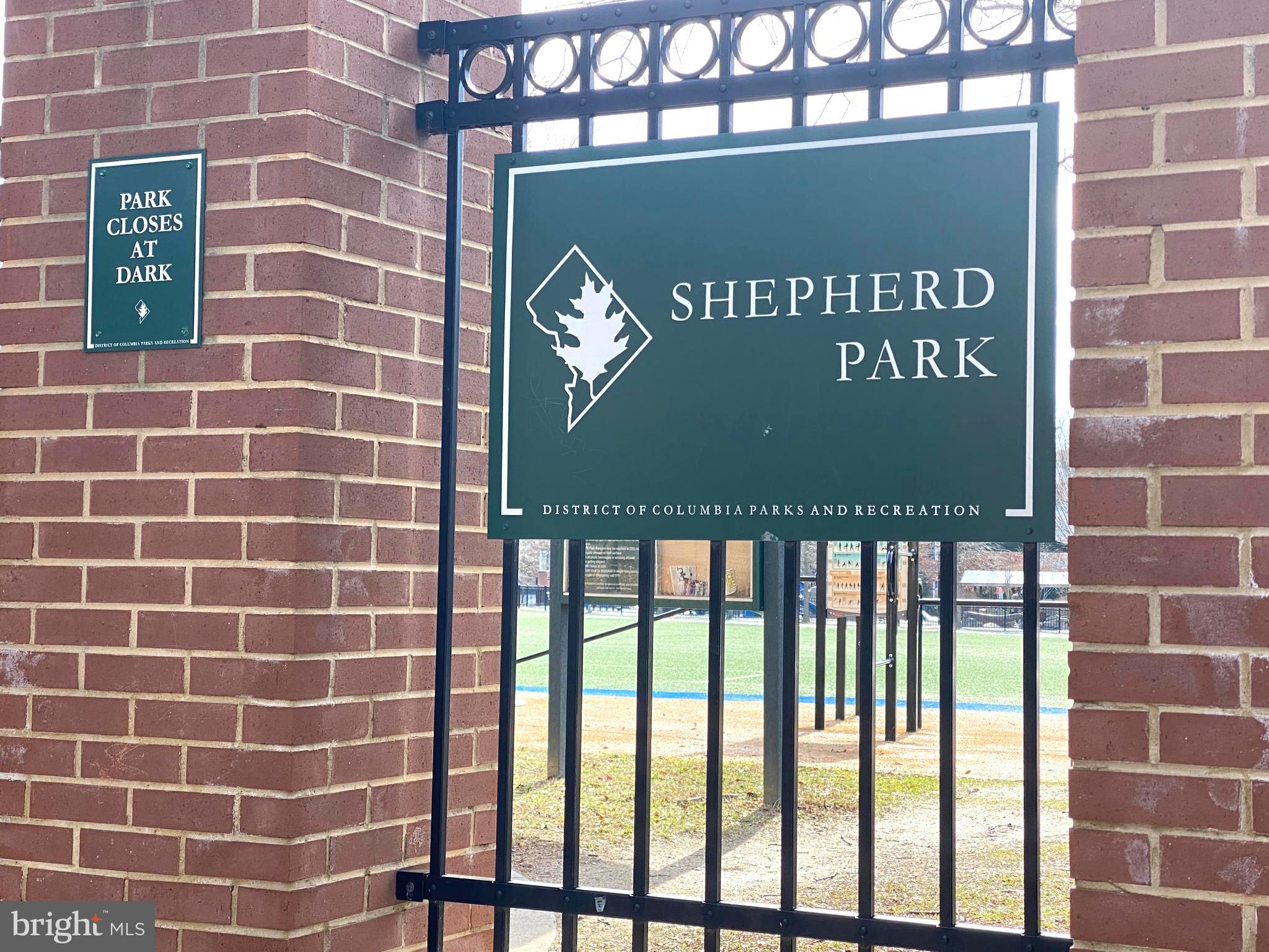 1334 Leegate Road Northwest Washington, DC 20012 - Photo 41 of 48 Entrance to Shepherd Park Field and Playground