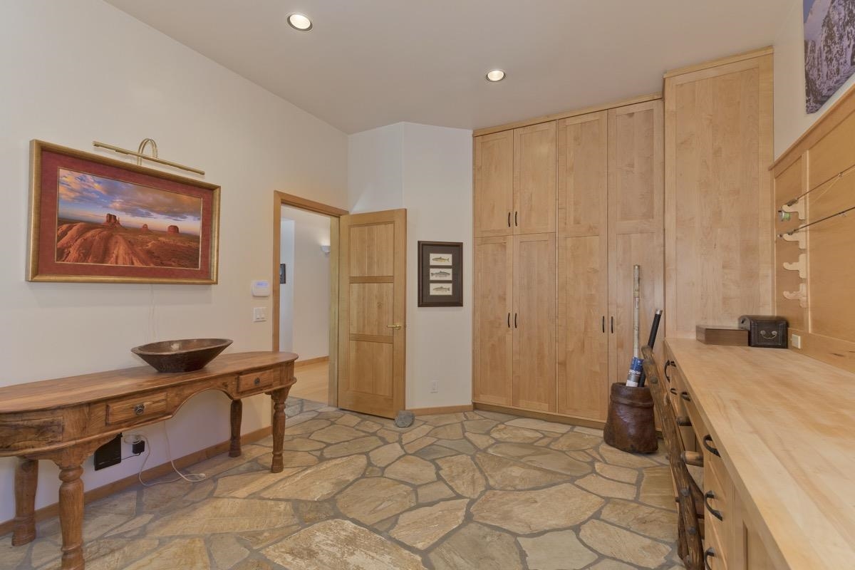 92 Garnet Street Mammoth Lakes, CA 93546 - Photo 16 of 50 Office space with stone floors and recessed lighting