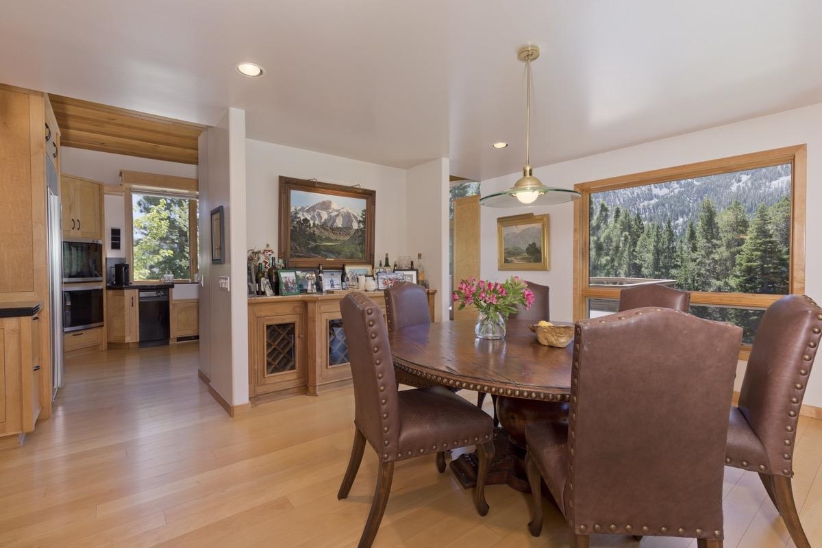 92 Garnet Street Mammoth Lakes, CA 93546 - Photo 8 of 50 Dining area with recessed lighting and light wood finished floors