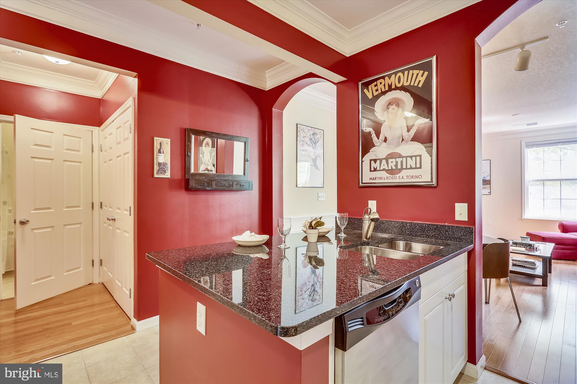 7 Booth Street, Unit 211 Gaithersburg, MD 20878 - Photo 3 of 33 Kitchen w/ Stainless Steel Appliances and Granite