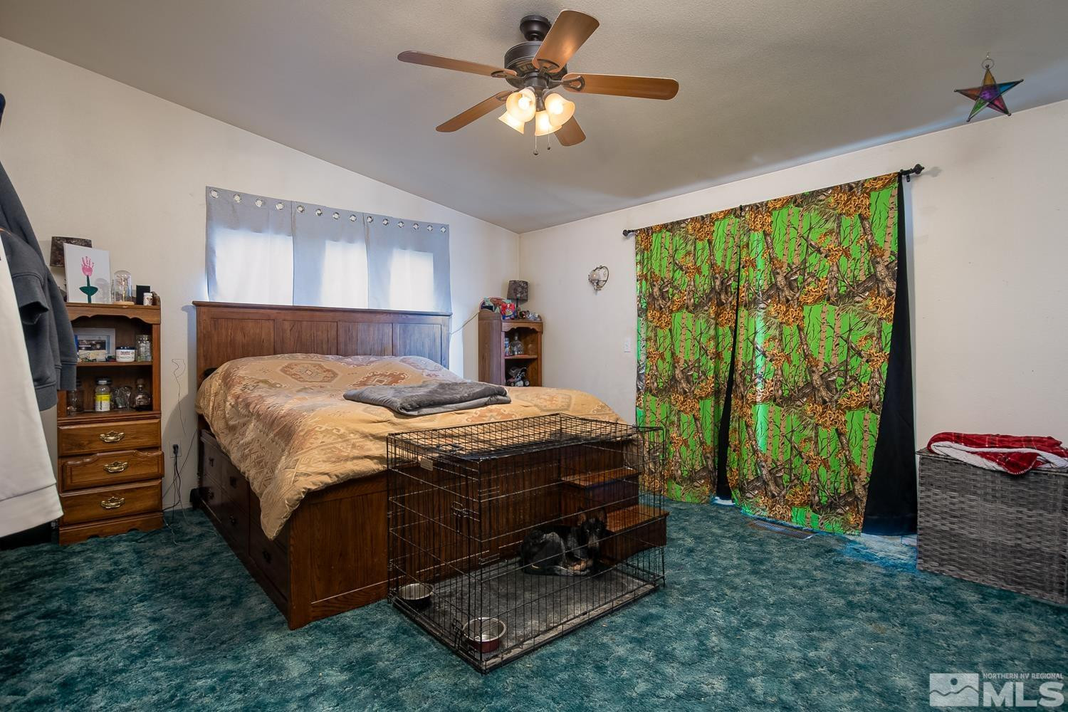 574 Yellow Jacket Road Dayton, NV 89403 - Photo 20 of 37 a bed sitting in a spacious bedroom next to a window