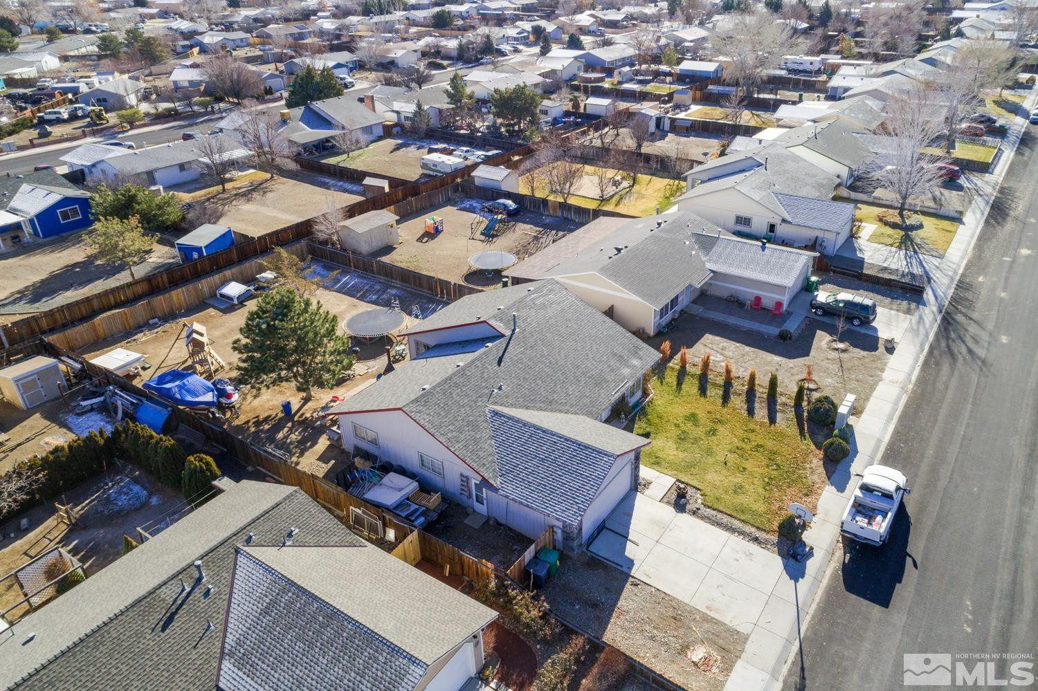 574 Yellow Jacket Road Dayton, NV 89403 - Photo 26 of 37 an aerial view of a house with a ocean view