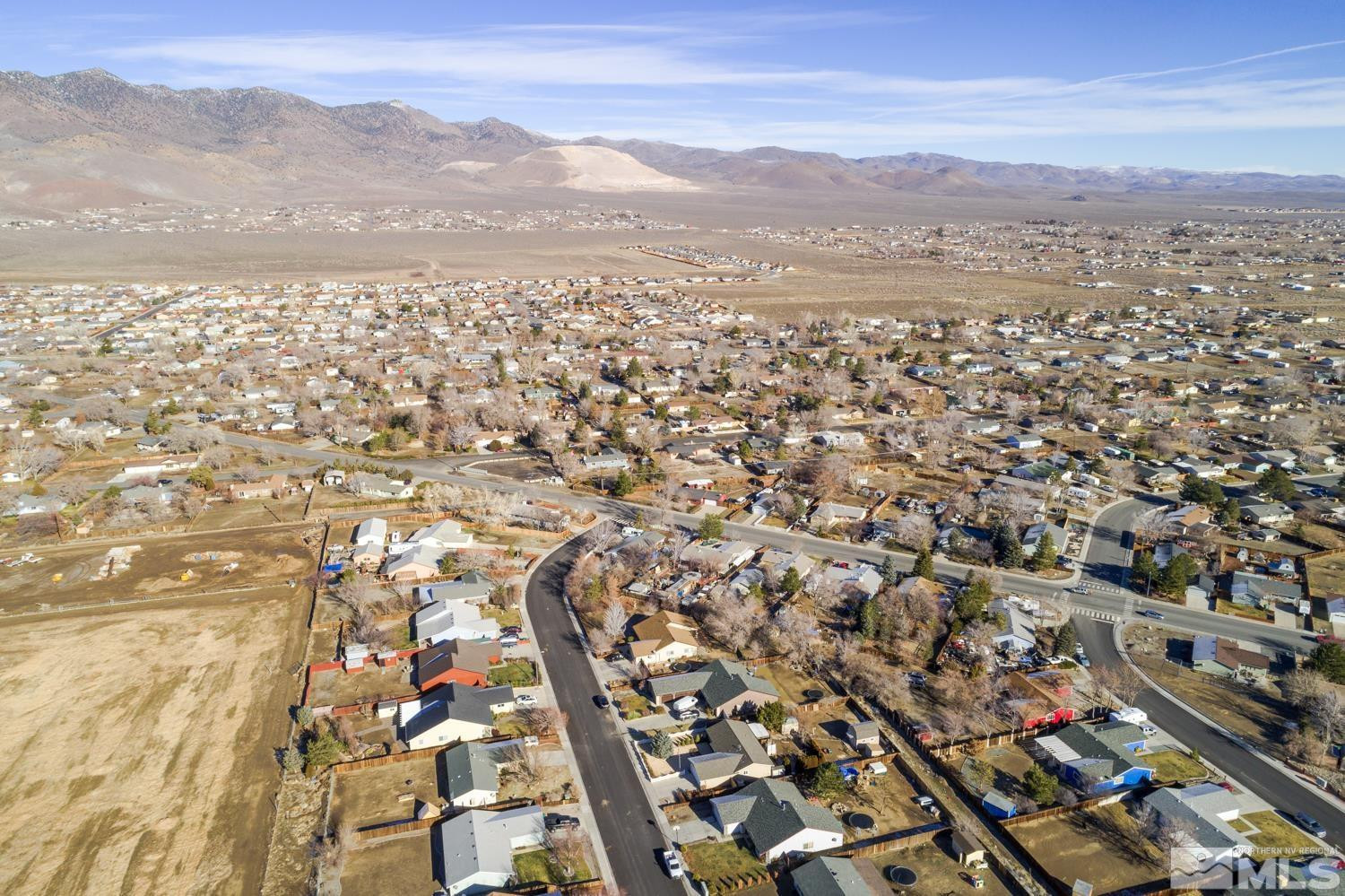 574 Yellow Jacket Road Dayton, NV 89403 - Photo 36 of 37 an aerial view of residential houses with city view