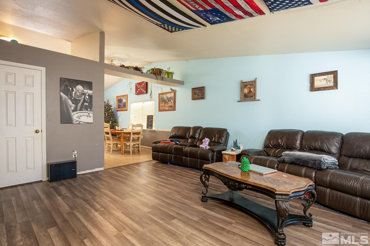 574 Yellow Jacket Road Dayton, NV 89403 - Photo 5 of 37 a living room with furniture and a wooden floor