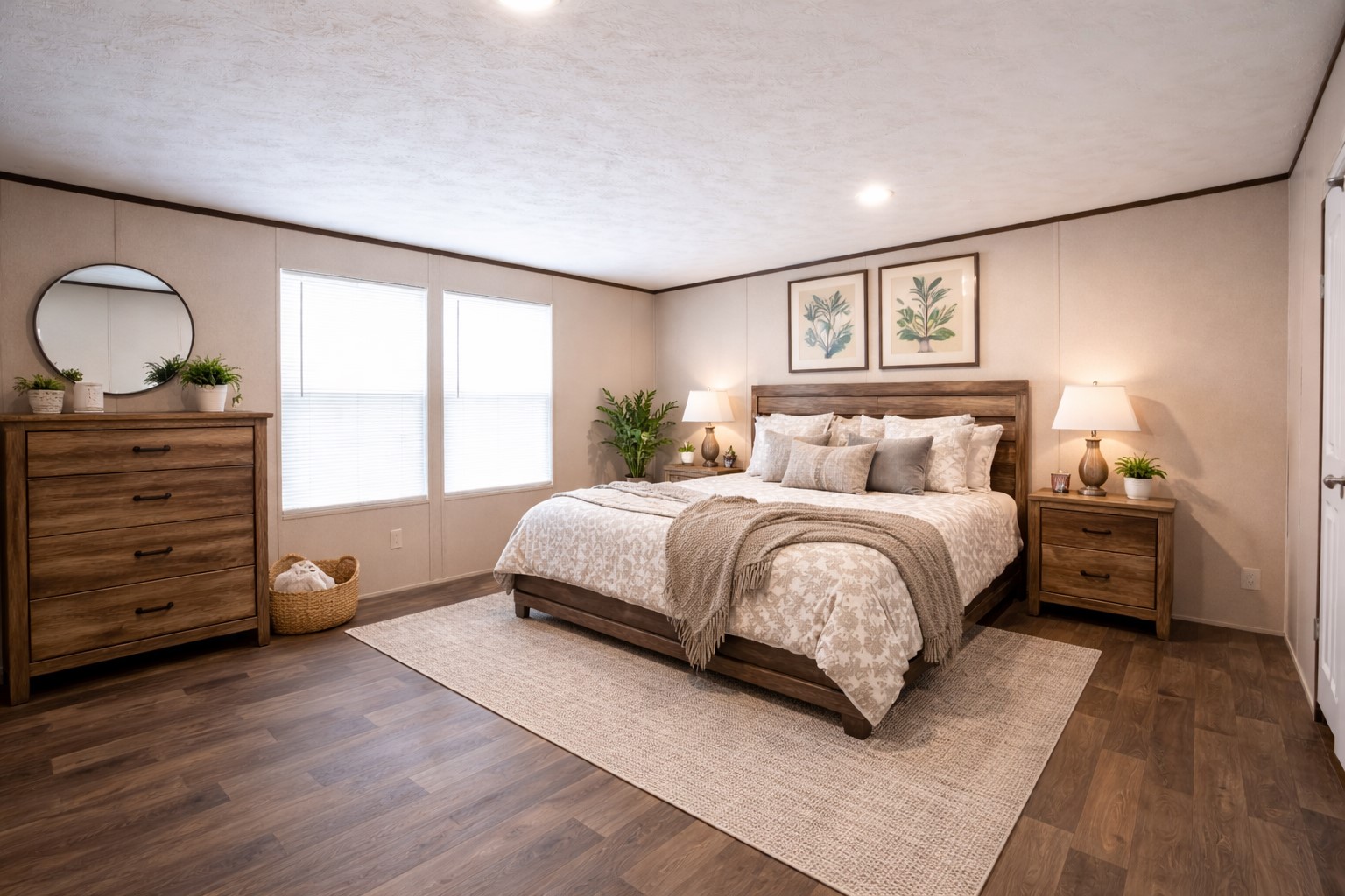 6945 Seawillow Road Lockhart, TX 78644 - Photo 13 of 21 a bedroom with a bed and wooden floor