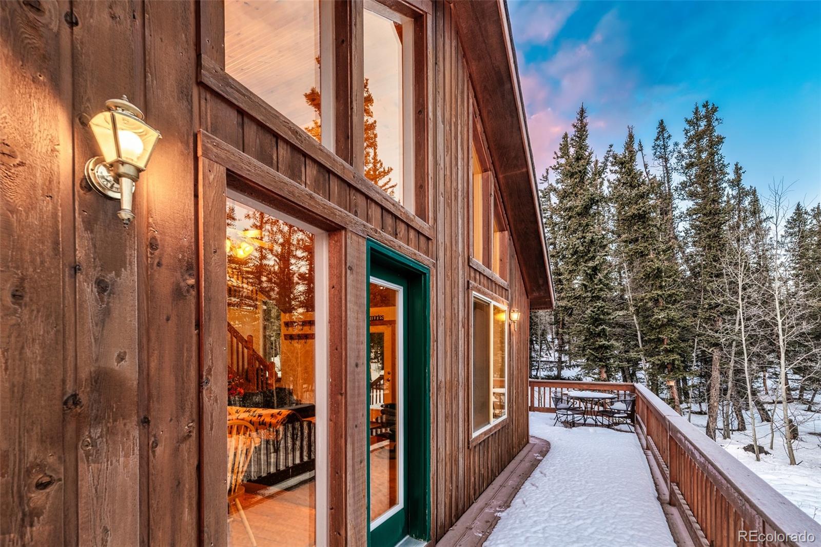 315 Haida Road Como, CO 80456 - Photo 29 of 50 a view of balcony with outdoor seating and wooden floor