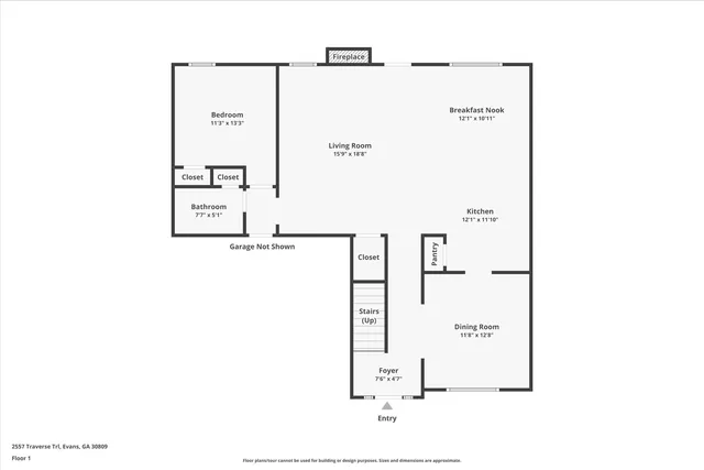 $2,600 | 2557 Traverse Trail, Evans, GA 30809