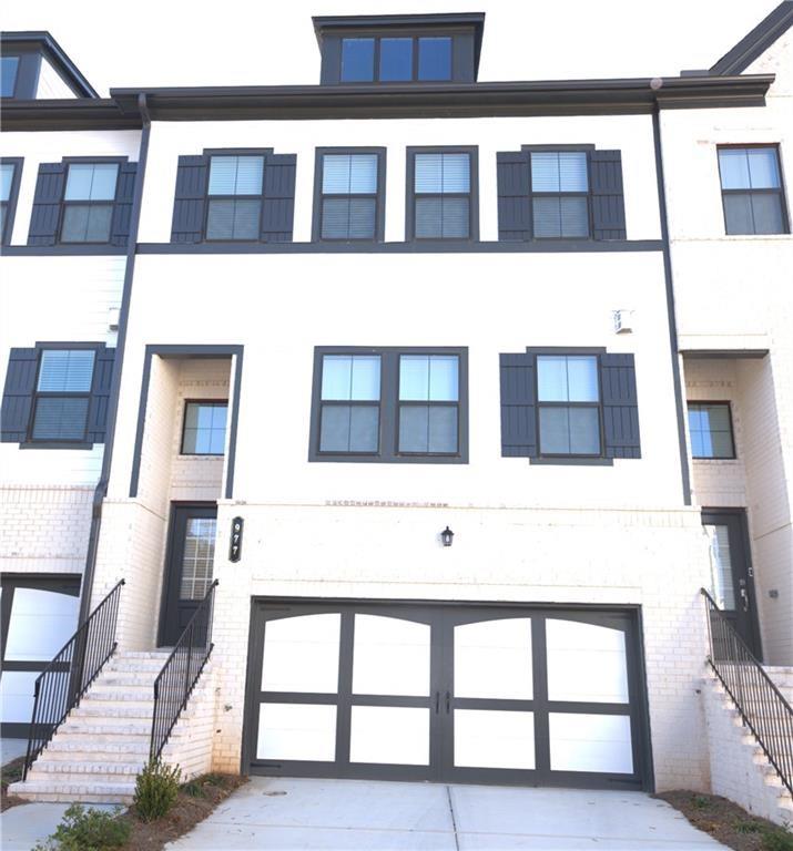 a view of building with a small space