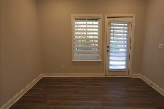 a view of an empty room