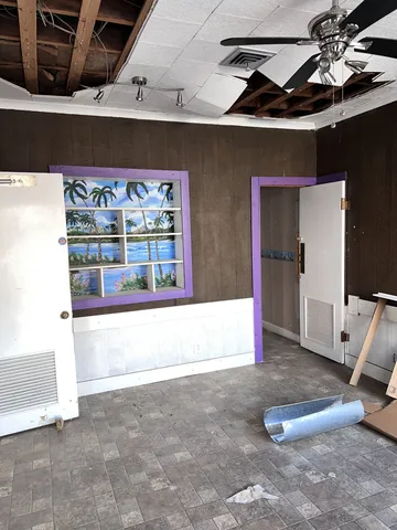 a room with storage and utility