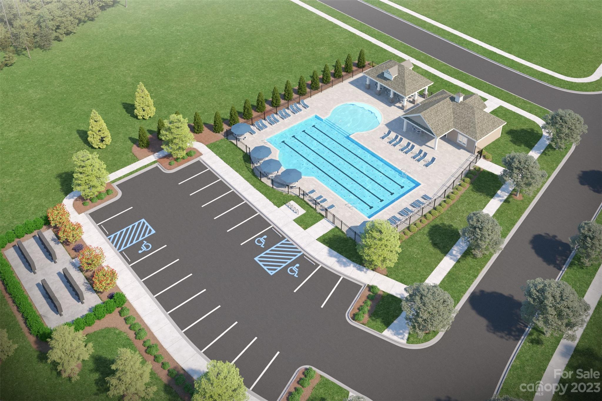 604 High Hl Drive, Unit 151 Monroe, NC 28110 - Photo 6 of 7 an aerial view of a house