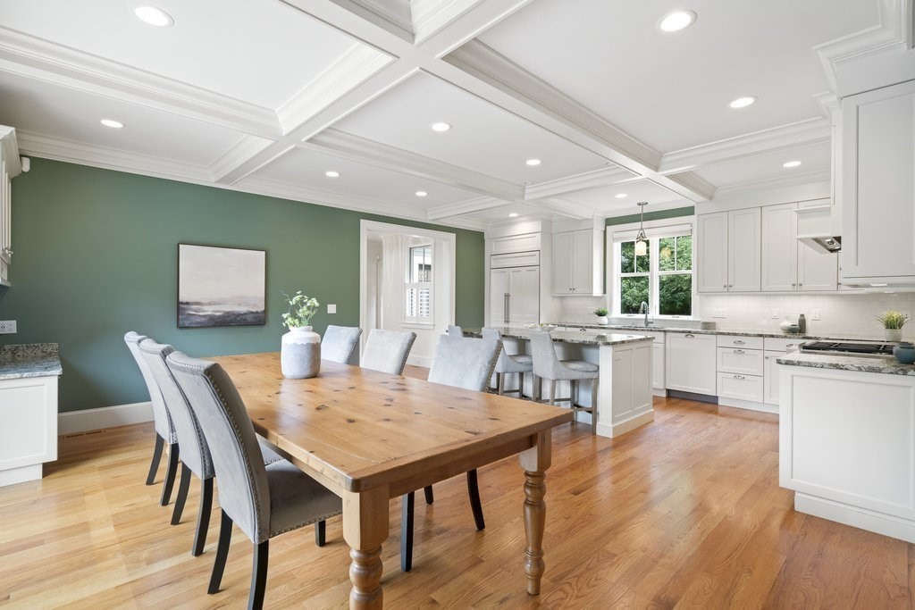 279 Emerson Road Lexington, MA 02420 - Photo 7 of 29 a view of a dining room with furniture and wooden floor